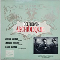 Discos Angel : Cortot - Beethoven Piano Trio No. 7